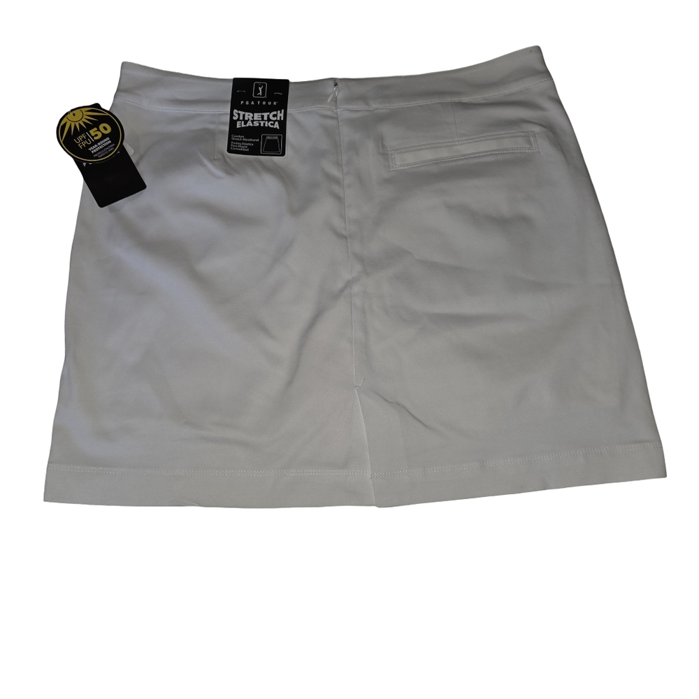 PGA TOUR Women's White Skort Size 12 MSRP $68 NEW - Picture 2 of 4